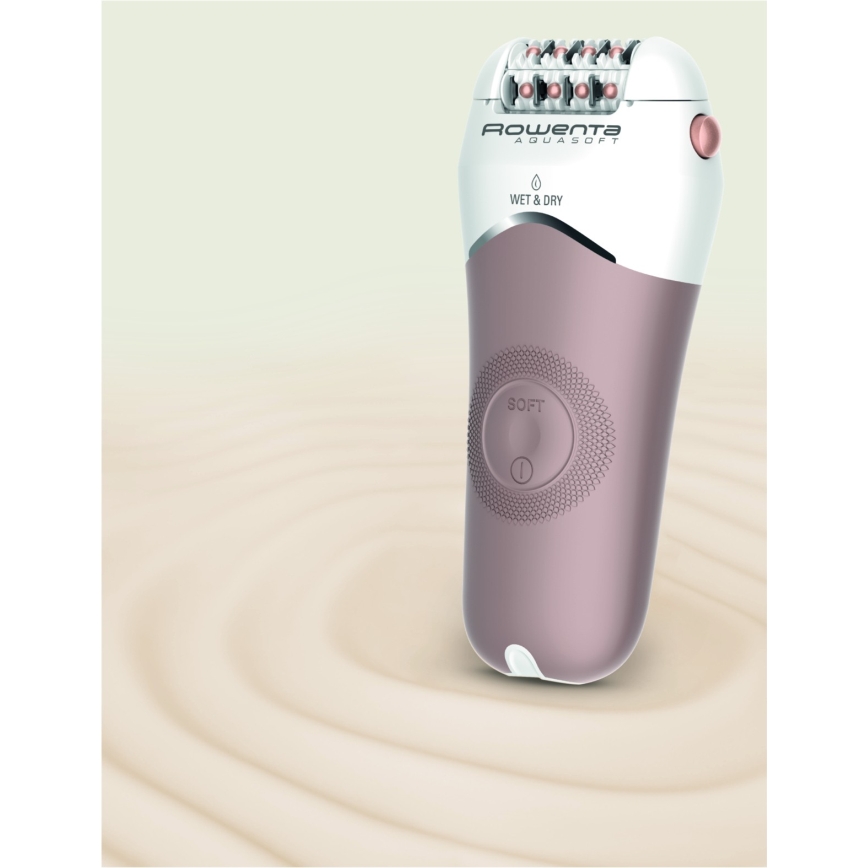 Rowenta - Epilador WET&DRY 4,5W/5V 600 mAh bege/dourado