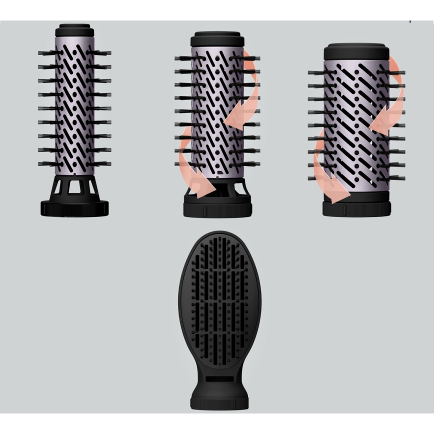 Rowenta - Escova térmica BRUSH ACTIV 1000W/230V preta