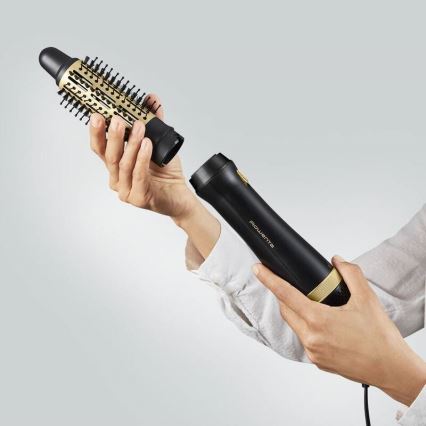 Rowenta - Escova térmica EXPRESS STYLE 800W/230V preta/dourada
