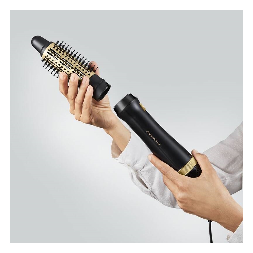 Rowenta - Escova térmica EXPRESS STYLE 800W/230V preta/dourada