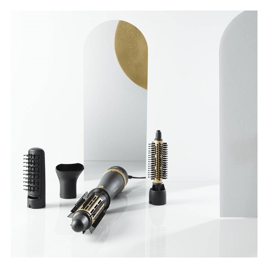 Rowenta - Escova térmica EXPRESS STYLE 800W/230V preta/dourada