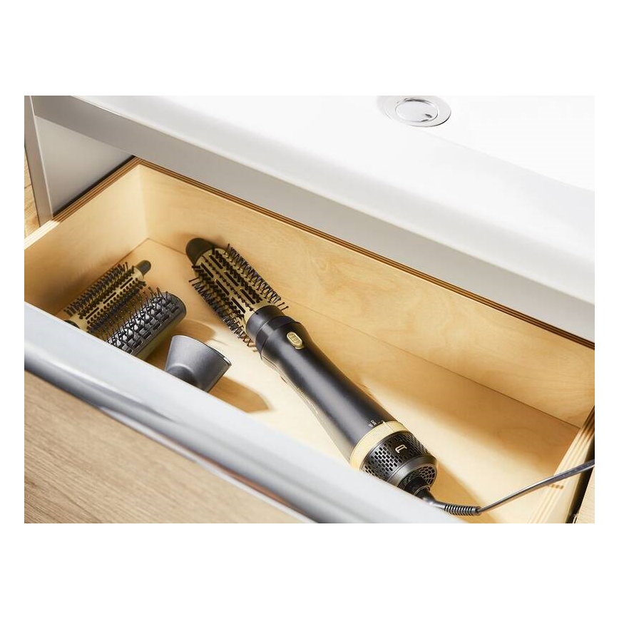 Rowenta - Escova térmica EXPRESS STYLE 800W/230V preta/dourada