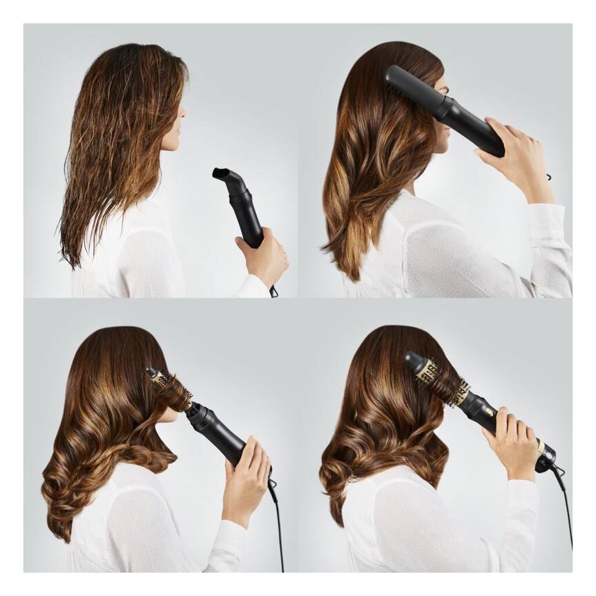 Rowenta - Escova térmica EXPRESS STYLE 800W/230V preta/dourada