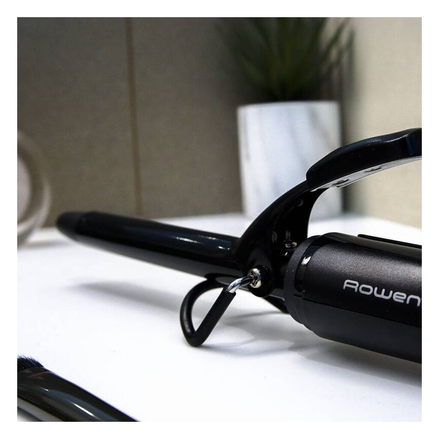 Rowenta - Ferro de frisar CURLING TONG BASIC 25W/230V preto