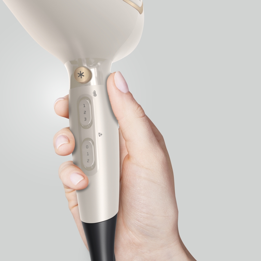 Rowenta - Secador de cabelo PRO POWER 2200W/230V cor creme