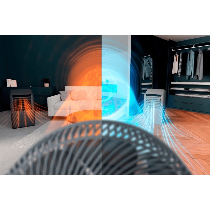 Rowenta - Ventilador de mesa TURBO SWIFT COMPACT 230V azul + controlo remoto