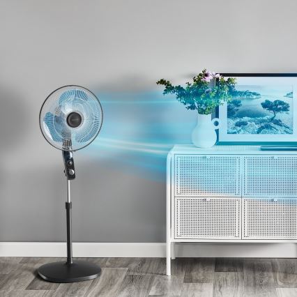 Rowenta - Ventilador de coluna com repelente de mosquitos ESSENTIAL+ 60W/230V 130 cm preto