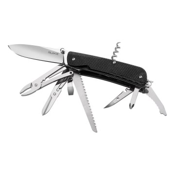 Ruike RULD51 - Faca de bolso multifuncional TREKKER 11,4 cm/17 funções preto