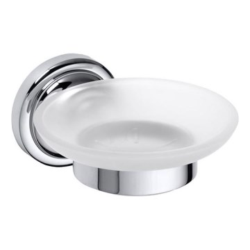 Saboneteira 11x6,5 cm prateada