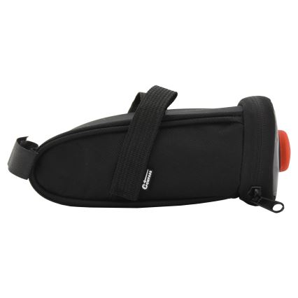 Saco de selim para bicicleta 0,5 l com luz LED traseira 2xCR2032