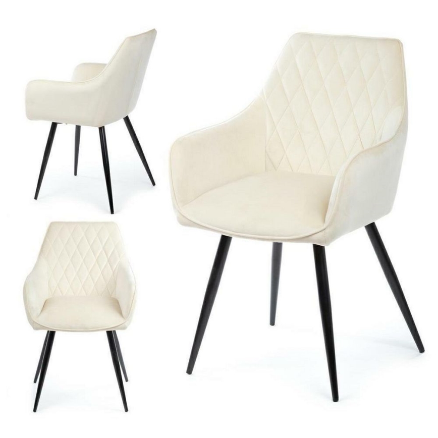 CONJUNTO 2x Cadeira de Jantar SAMETTI creme