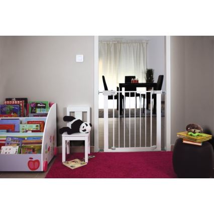 Safety 1st - Grade de protecție AUTO CLOSE albă