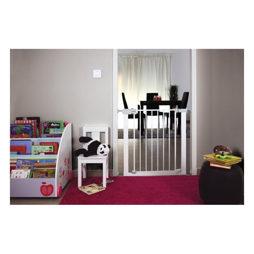 Safety 1st - Grade de protecție AUTO CLOSE albă