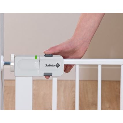 Safety 1st - Grade de protecție AUTO CLOSE albă