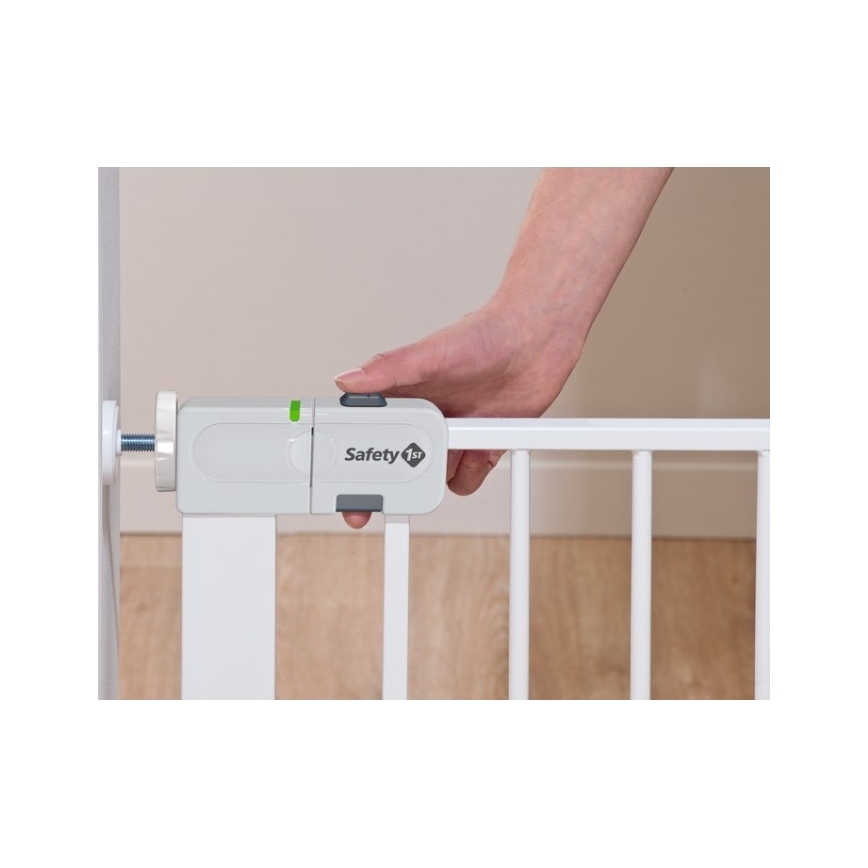 Safety 1st - Grade de protecție AUTO CLOSE albă