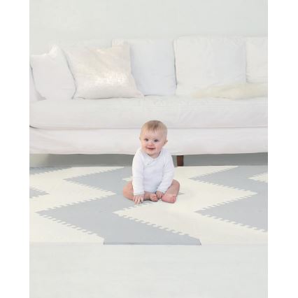 Saltar Hop - Puzzle de espuma 72pcs cinzento/ bege