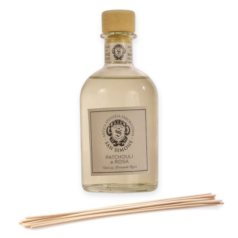San Simone - Difusor perfumado com palitos PATCHOULI E ROSA 500 ml