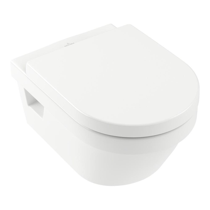 Vaso sanitário suspenso ARCHITECTURA + assento sanitário SoftClose ARCHITECTURA + botão de descarga VICONNECT + módulo embutido VICONNECT + almofada isolante VICONNECT