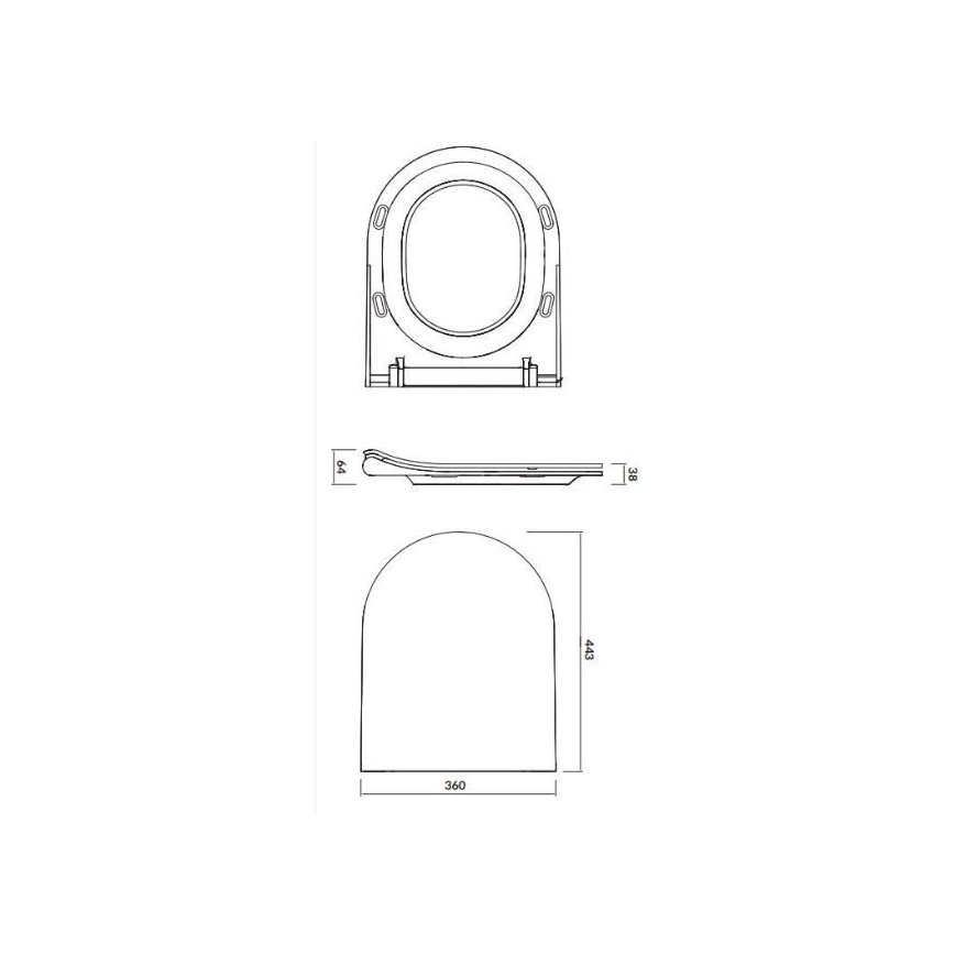 Vaso sanitário suspenso CITY OVAL + assento SoftClose CITY OVAL + botão de descarga SIGMA + módulo de encastrar + almofada isolante