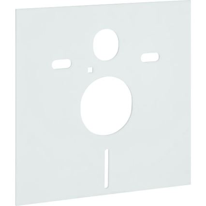 Sanita suspensa acessível ETIUDA + assento sanitário ETIUDA + botão de descarga SIGMA + módulo embutido + almofada isolante