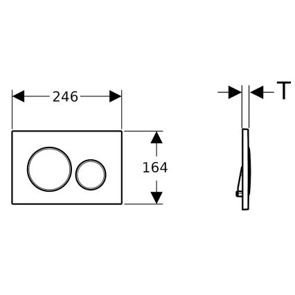 Sanita suspensa ROUND + assento de sanita SoftClose ROUND + botão de descarga SIGMA + módulo para instalação embutida + base isolante