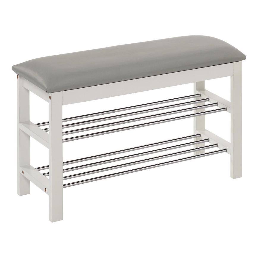 Sapateira 48x81 cm branco/cinzento