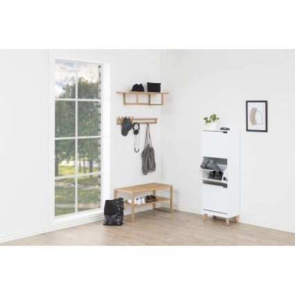 Sapateira com 3 gavetas CARLY branca