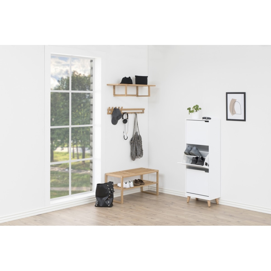 Sapateira com 3 gavetas CARLY branca