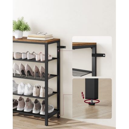 Sapateira DAVOR castanho/preto