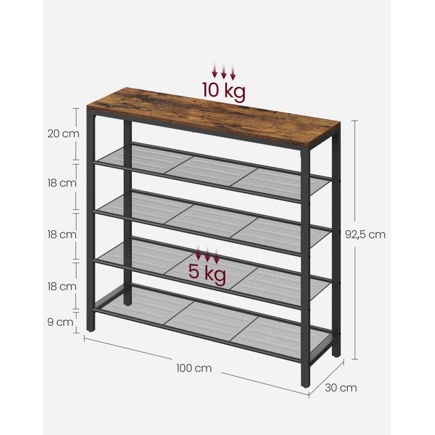 Sapateira DAVOR castanho/preto