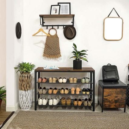 Sapateira DAVOR castanho/preto