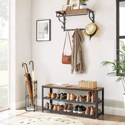 Sapateira DAVOR castanho/preto