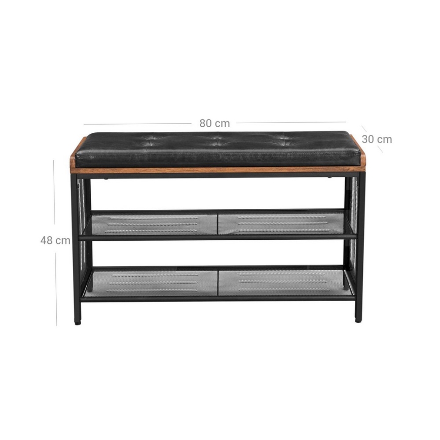 Sapateira DAVOR castanho/preto