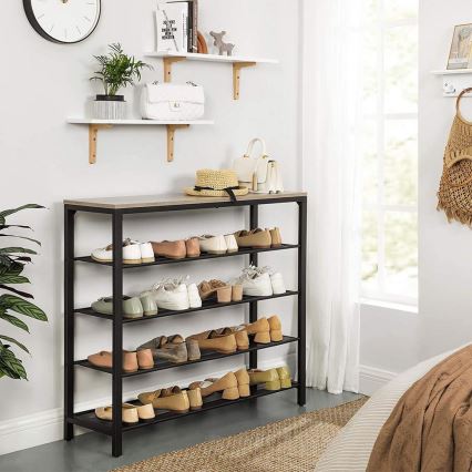 Sapateira DAVOR cinzenta/preta