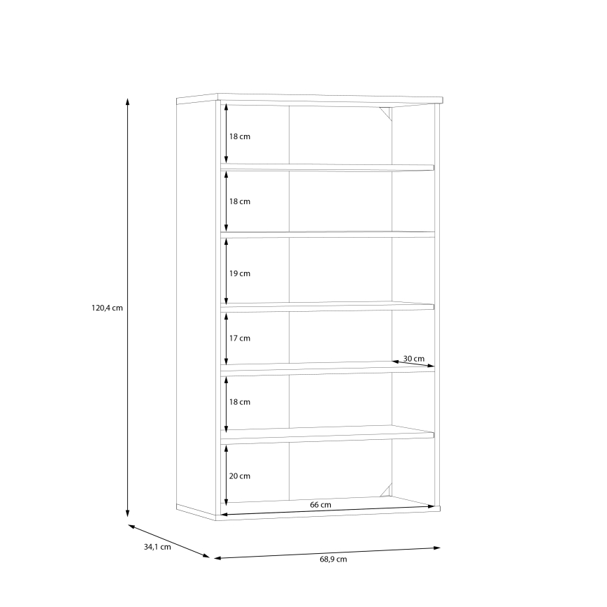 Sapateira ETON carvalho artisan/verde