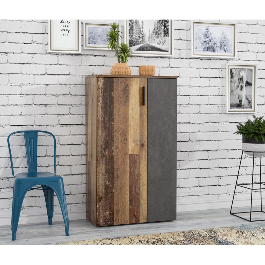 Sapateira ETON castanha/antracite