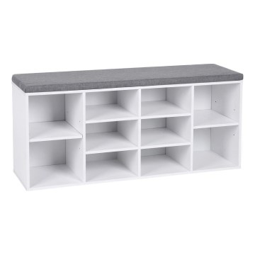 Sapateira VOREN branca/cinza