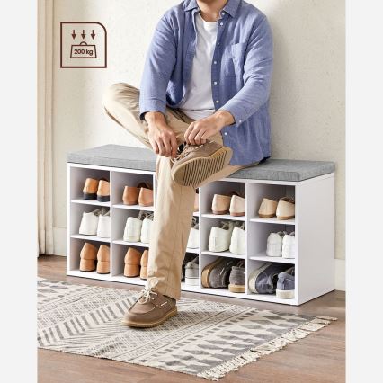 Sapateira VOREN branca/cinzenta