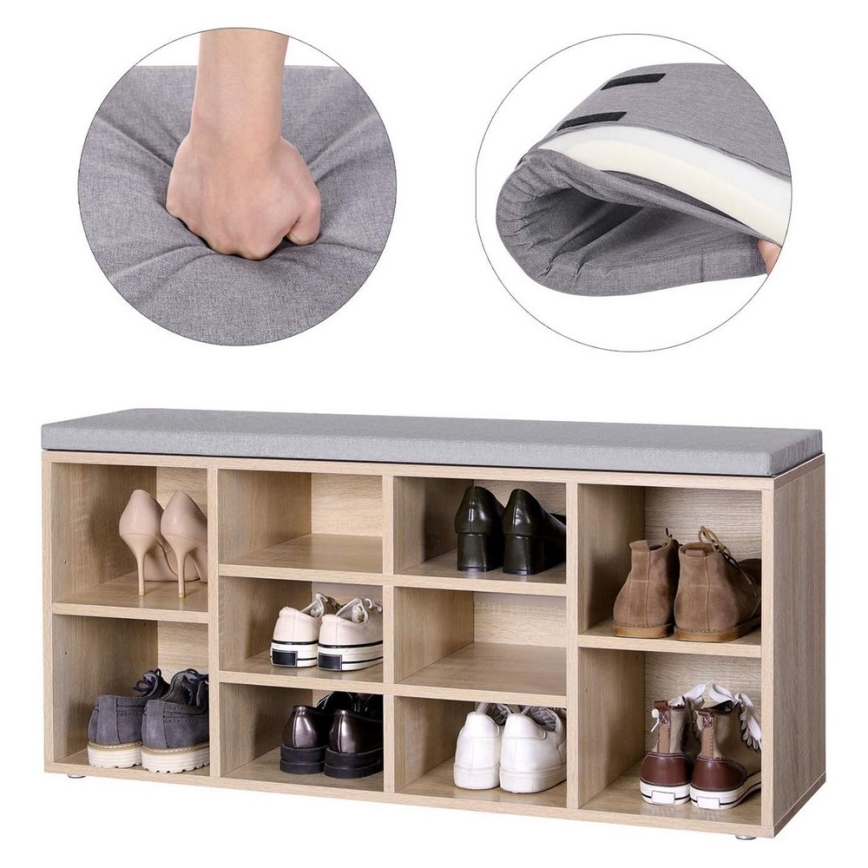 Sapateira VOREN castanha/cinza