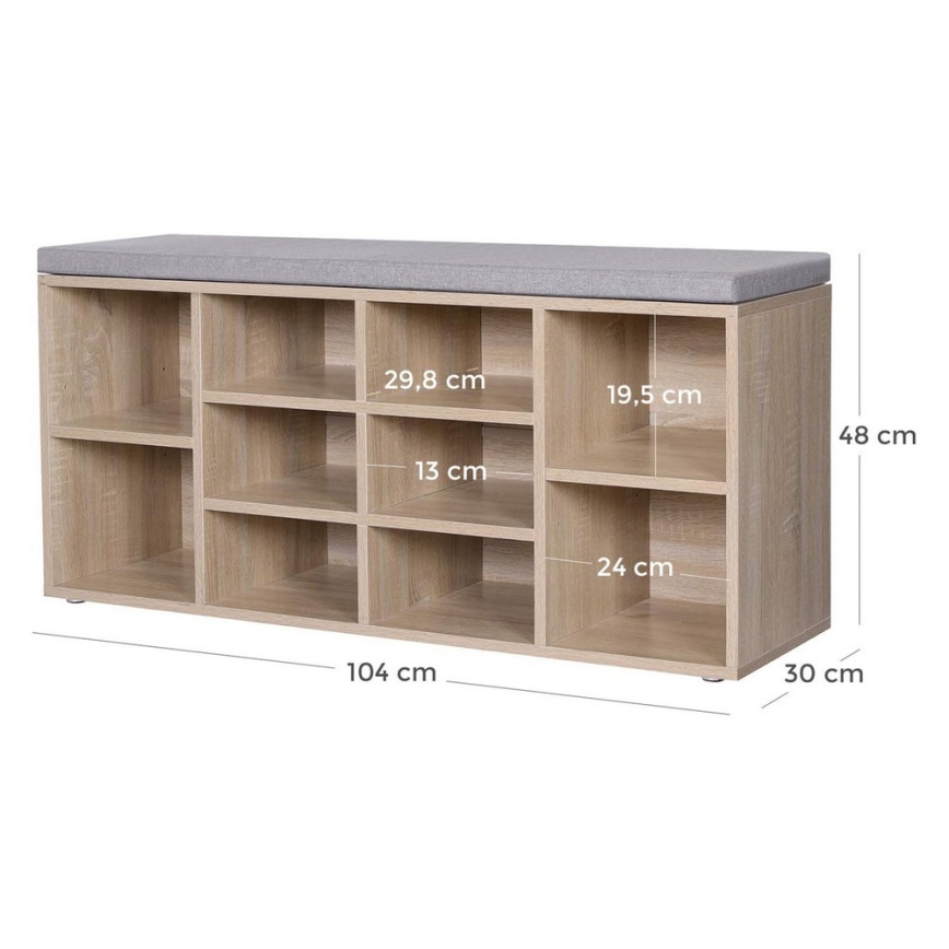 Sapateira VOREN castanha/cinza