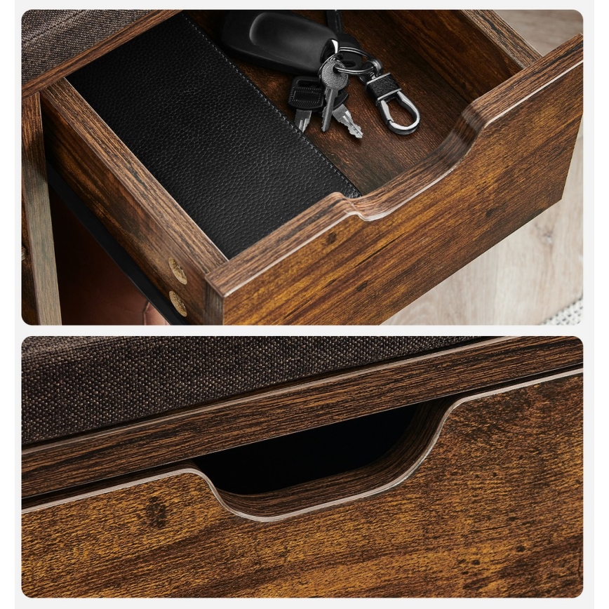 Sapateira VOREN castanha/preta