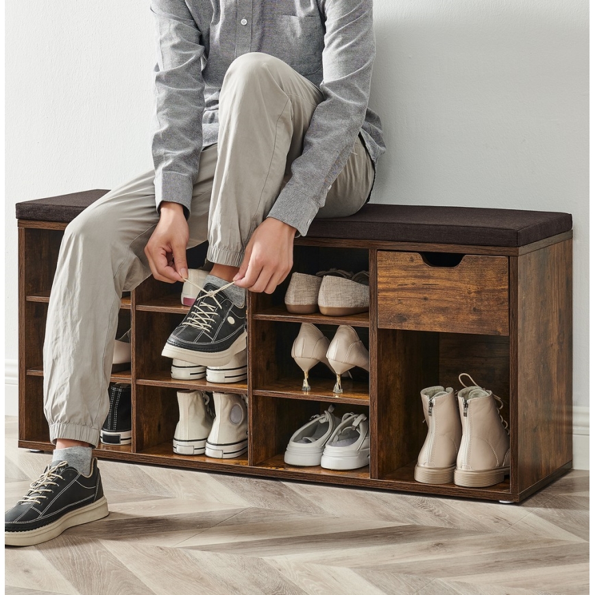 Sapateira VOREN castanha/preta