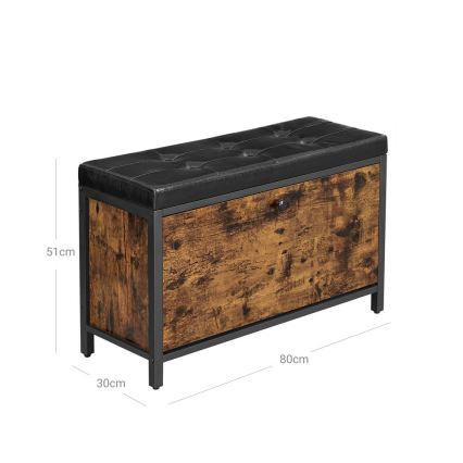 Sapateira VOREN castanha/preta