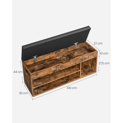 Sapateira VOREN castanha/preta