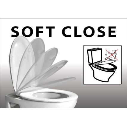 Sapho - Assento de sanita ADINA SoftClose branco
