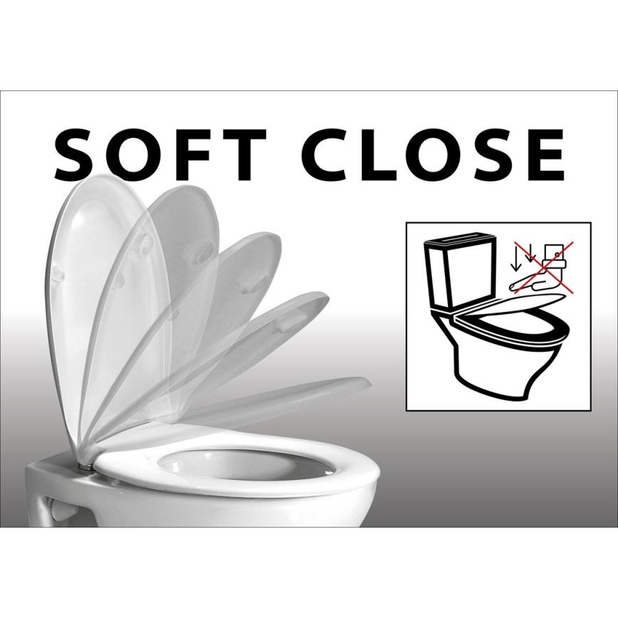 Sapho - Assento de sanita ADINA SoftClose branco
