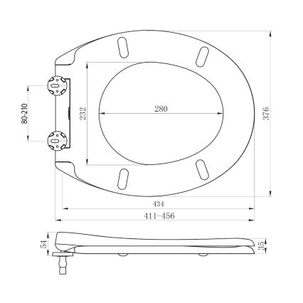 Sapho - Assento de sanita ADINA SoftClose branco
