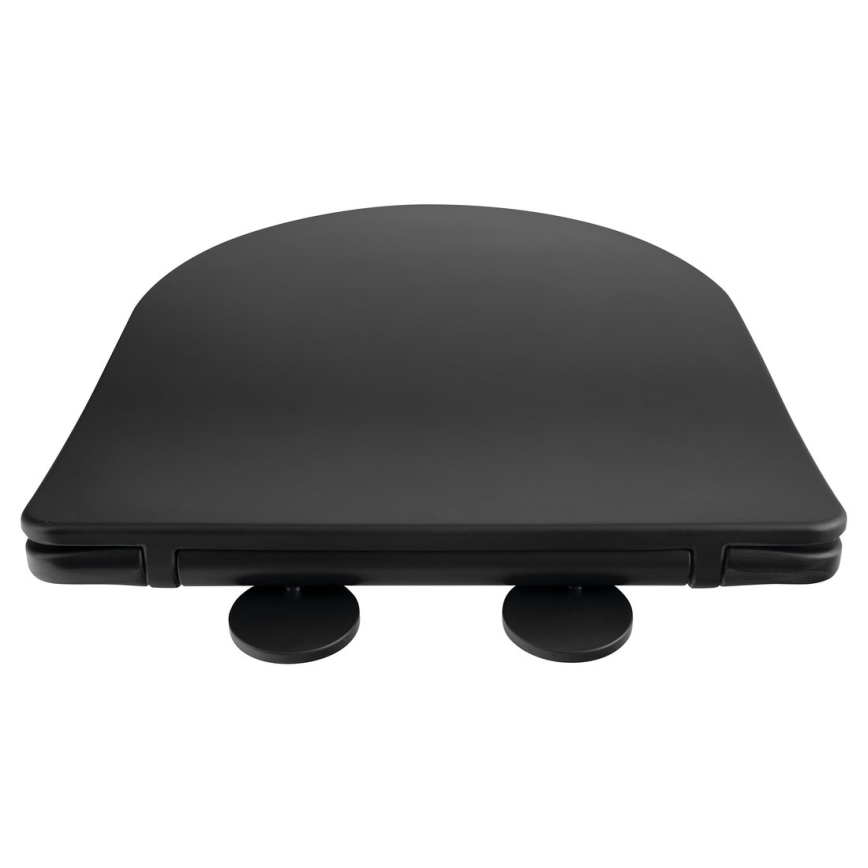 Sapho - Assento de sanita PACO com fecho suave, preto