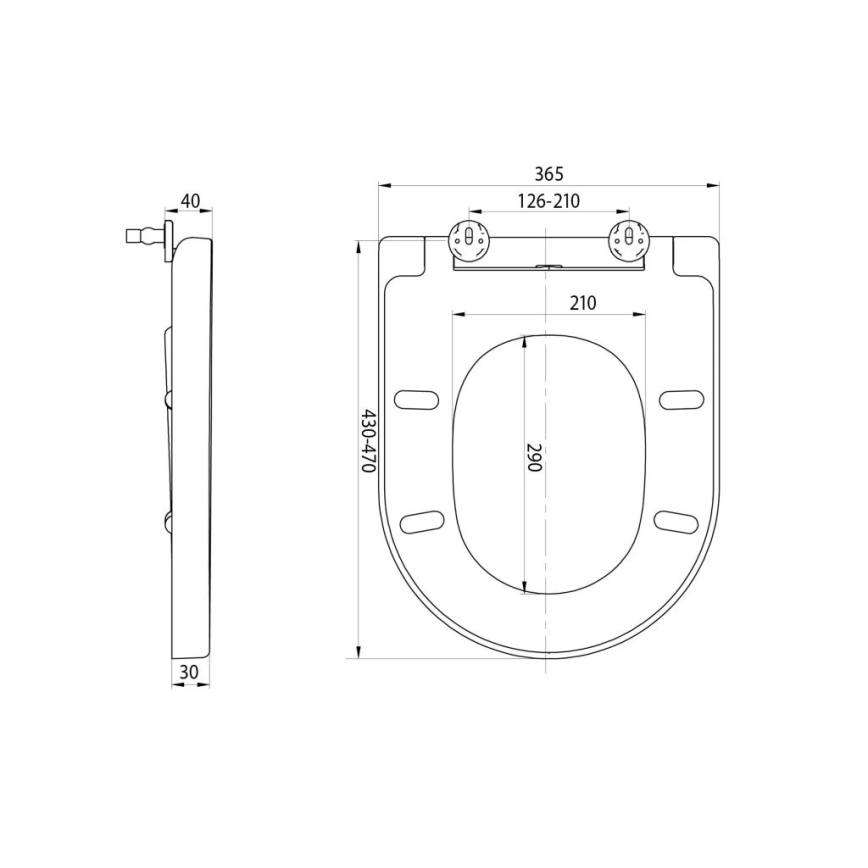 Sapho - Assento de sanita SoftClose TURKU branco