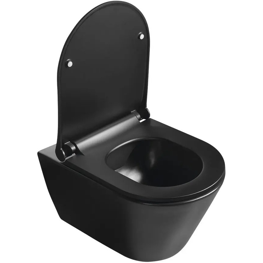 Sapho - Assento sanitário SoftClose AVVA SLIM preto mate